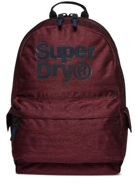 Superdry Burgundy or Dark Red Backpack with Signature Logo